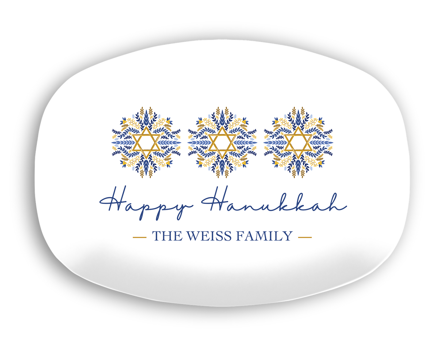 Happy Hanukkah Latke Personalized Platter