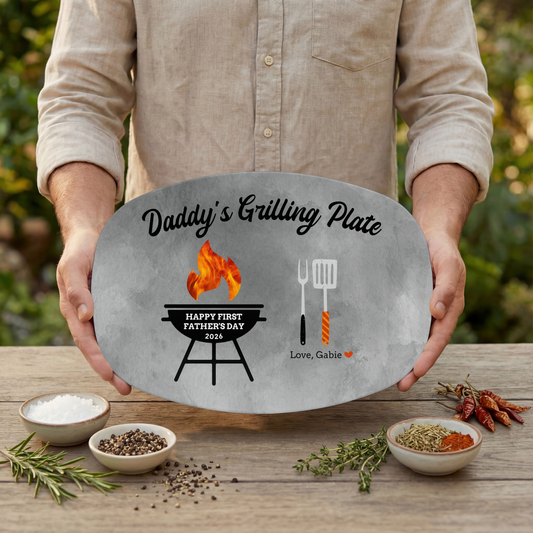 Happy First Father's Day Platter