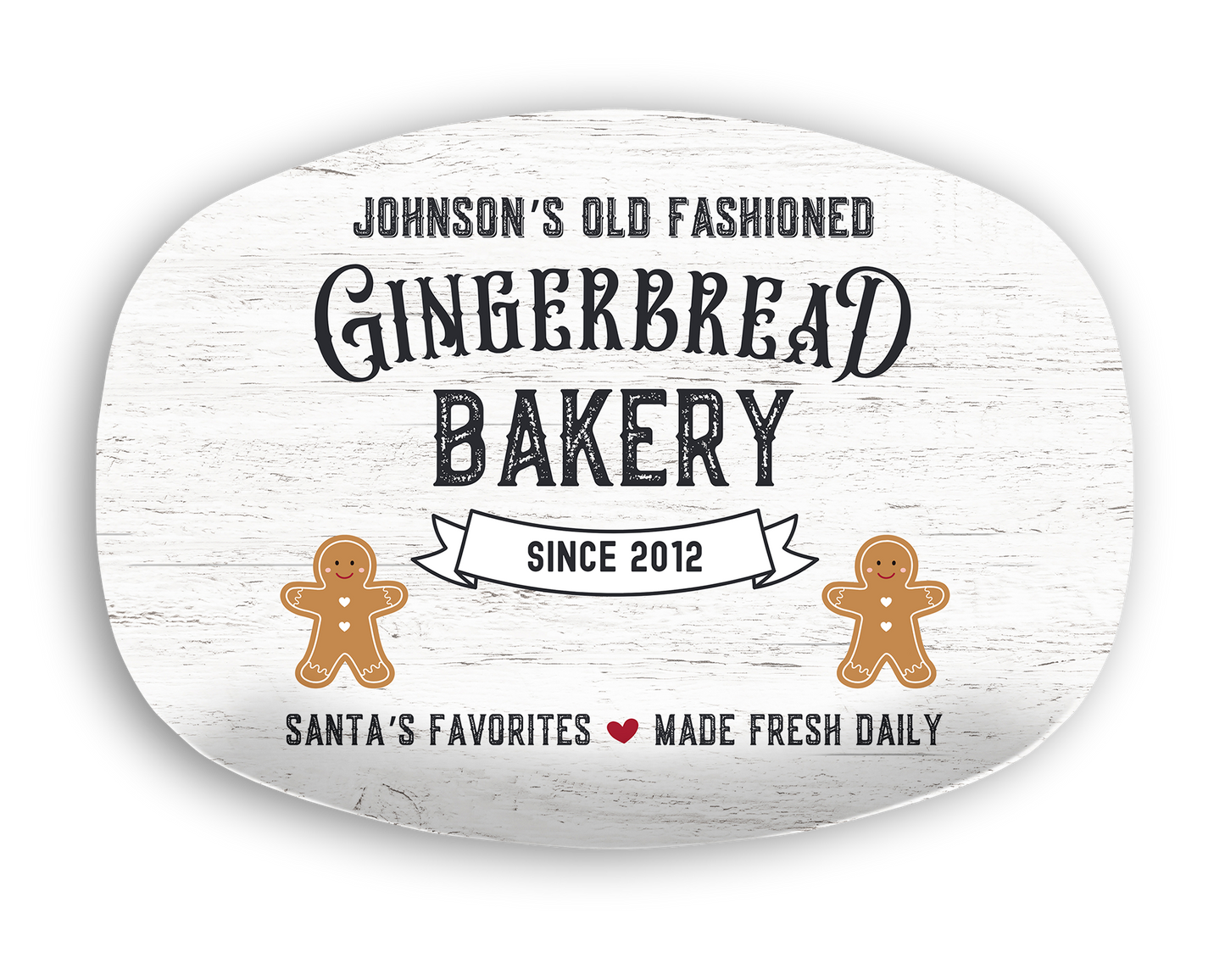 Gingerbread Bakery Personalized Platter