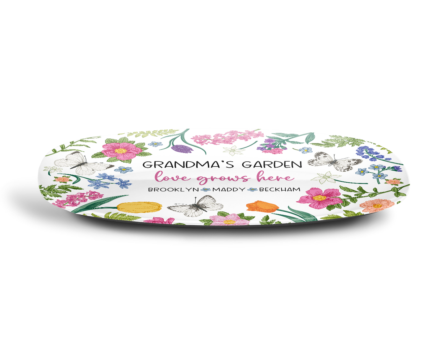 Grandma's Garden Love Grows Here Platter