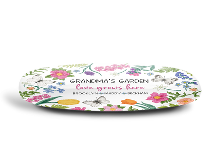 Grandma's Garden Love Grows Here Platter