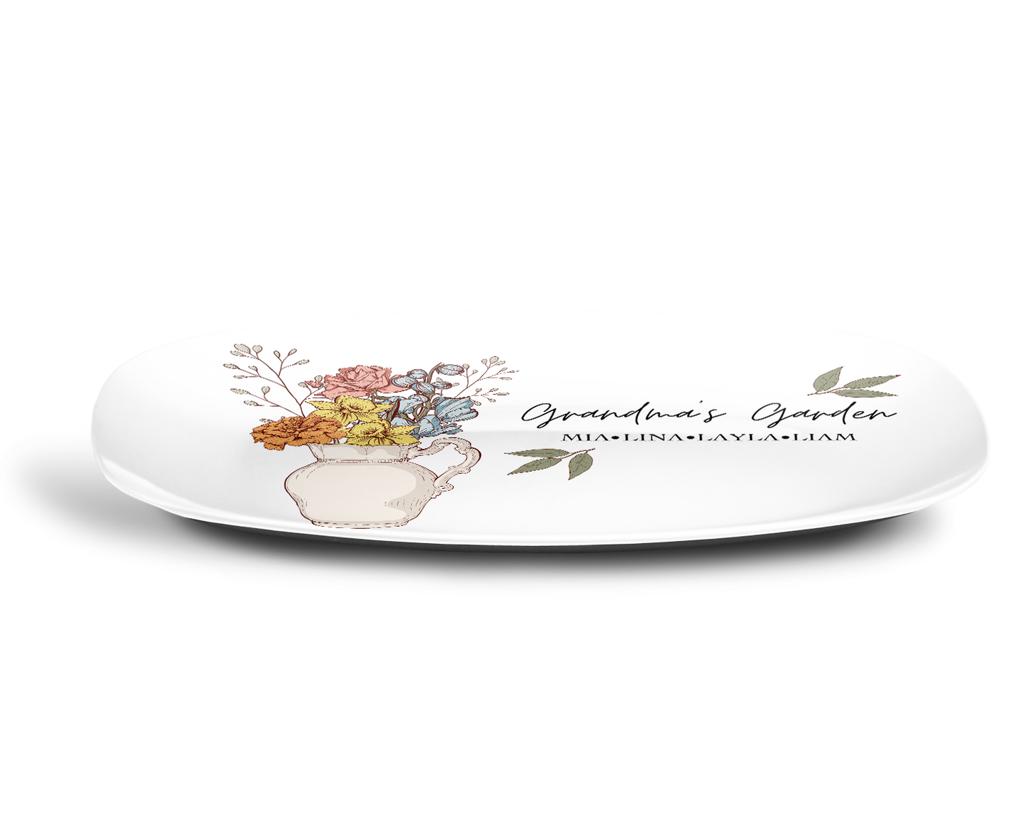 Grandma's Garden Personalized Platter