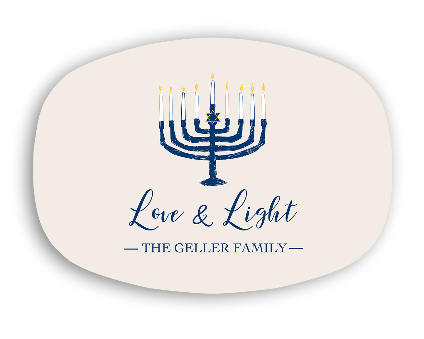 Hannukah Love & Light Platter