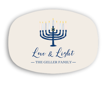 Hannukah Love & Light Platter