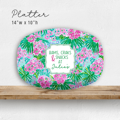 Tropical Mahjong Platter