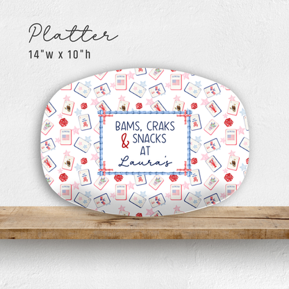 Patriotic Mahjong Platter