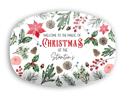 Magic of Christmas Personalized Platter