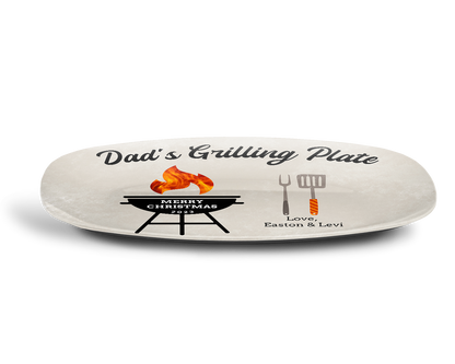 Merry Christmas Personalized Grilling Plate