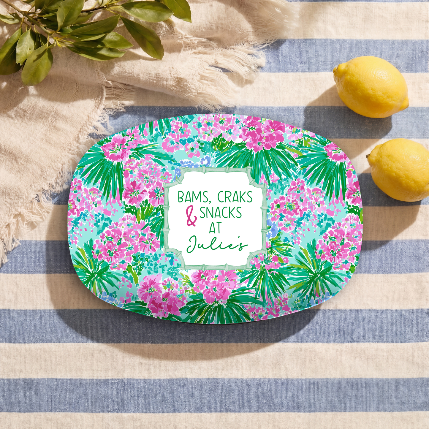 Tropical Mahjong Platter