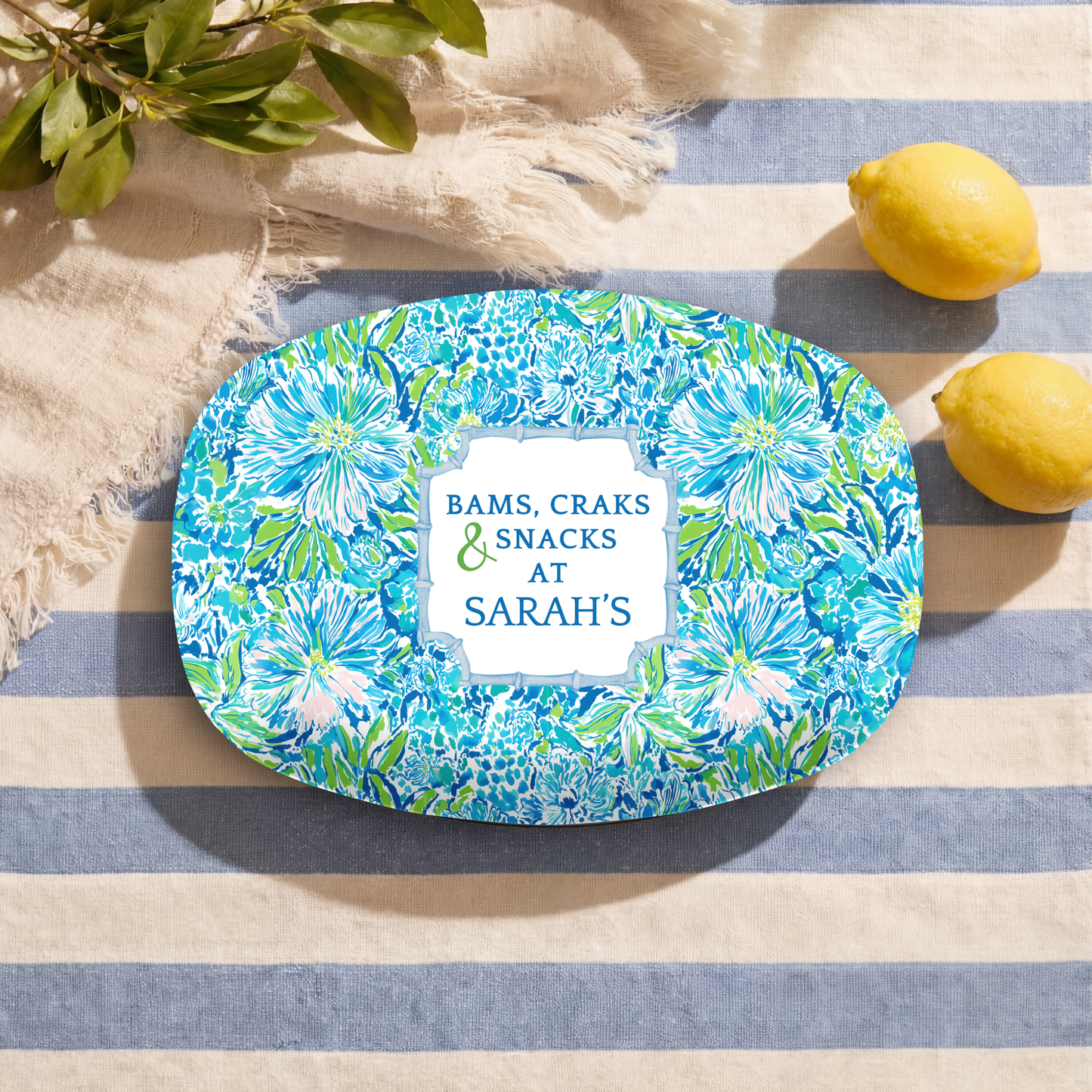 Tropical Mahjong Platter