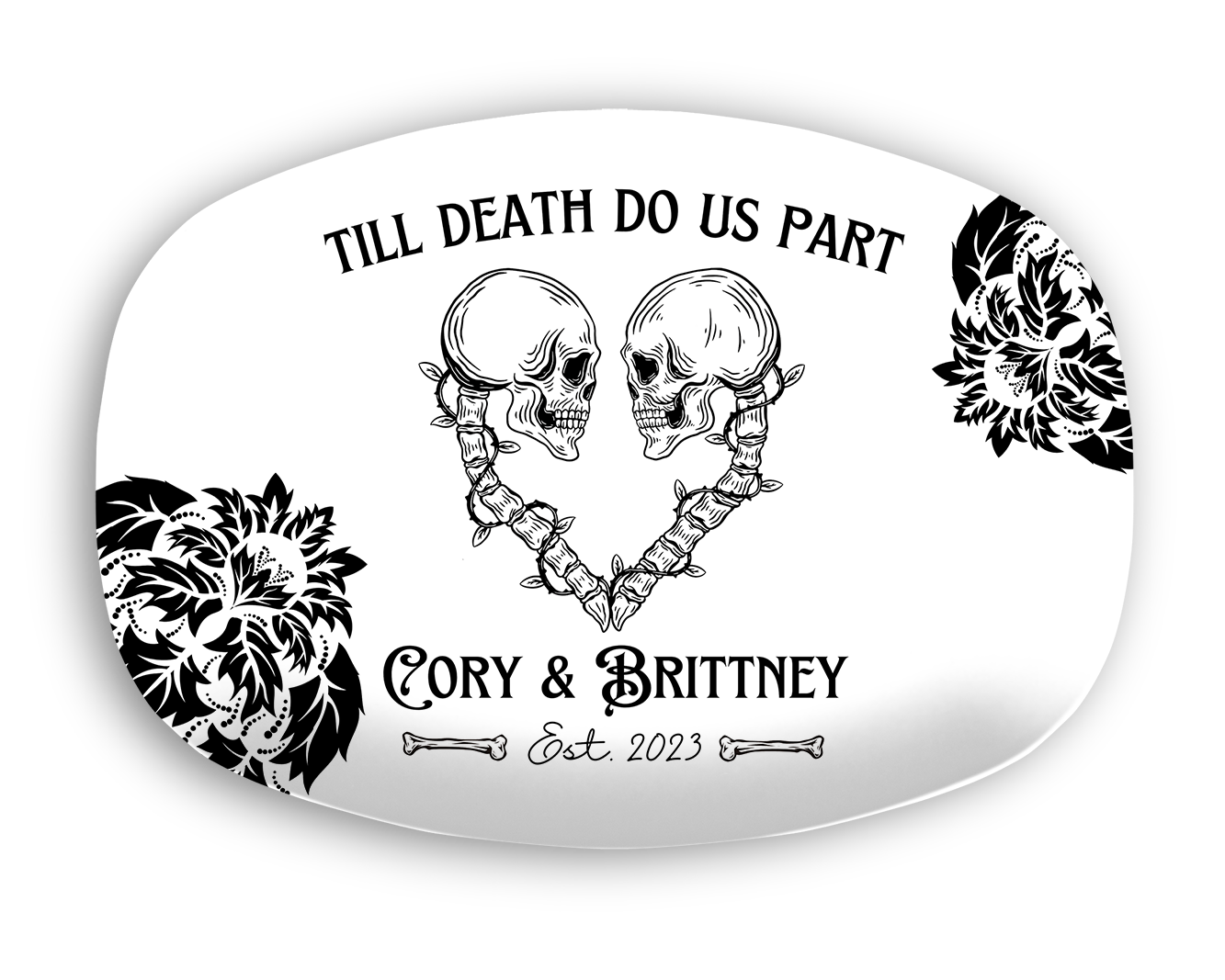 Till Death Do Us Part Wedding Platter