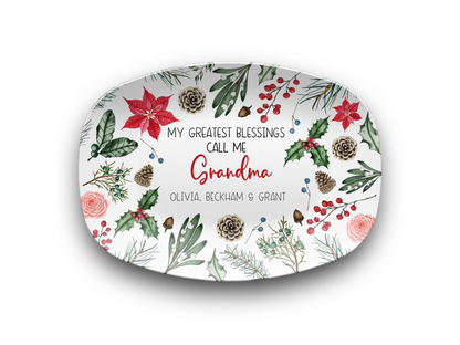 Greatest Blessings Christmas Platter