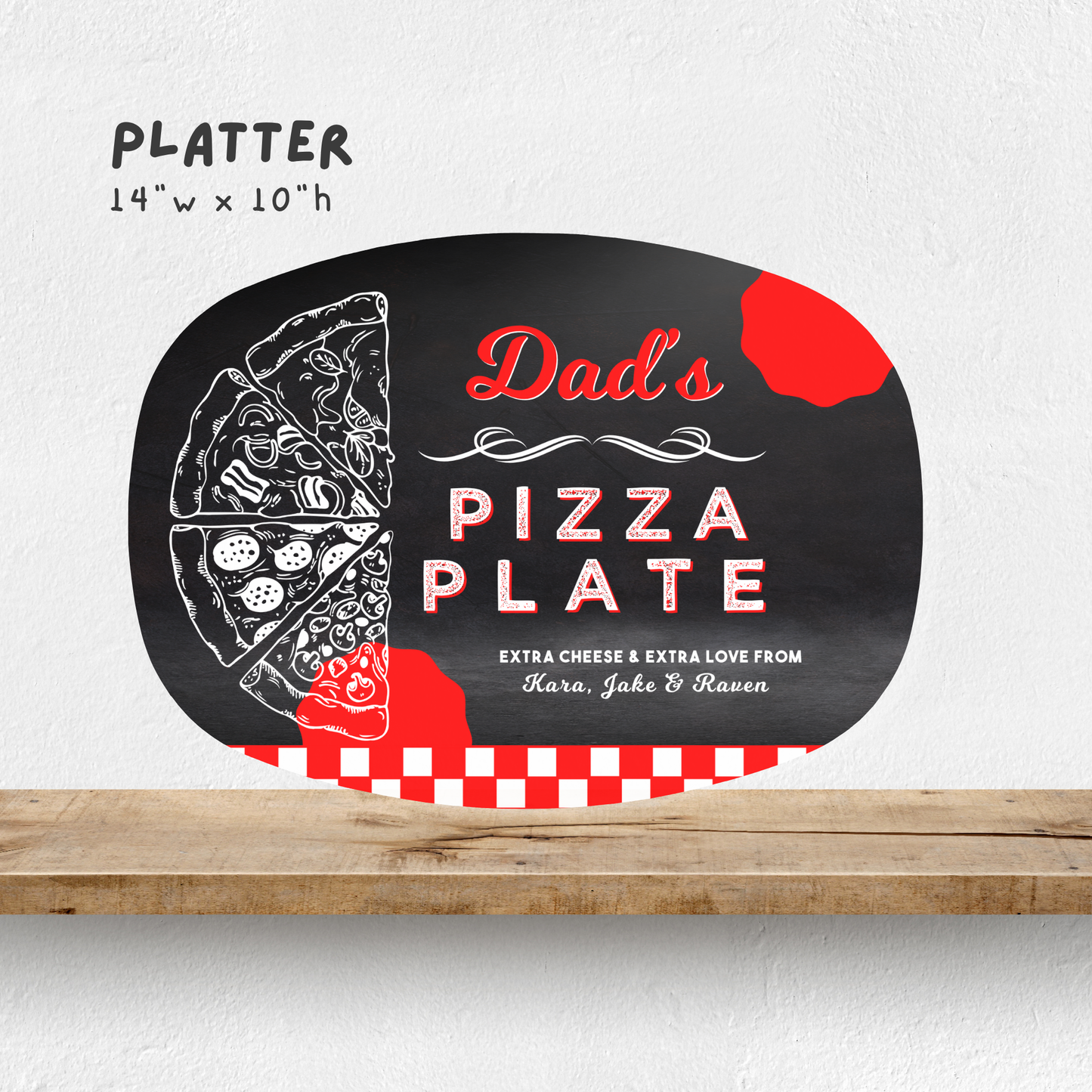 Pizza Personalized Plate