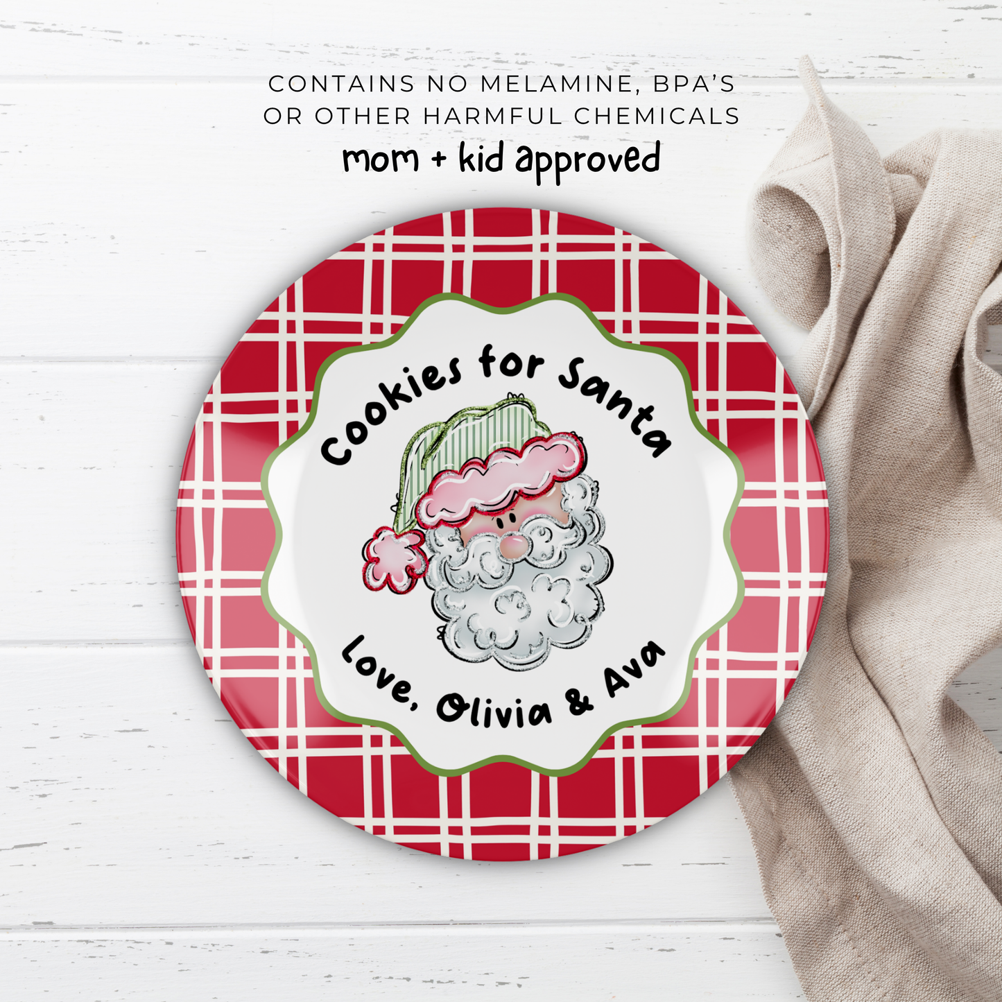 Cookies for Santa Plate