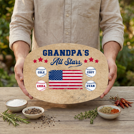American All Stars Baseball Platter