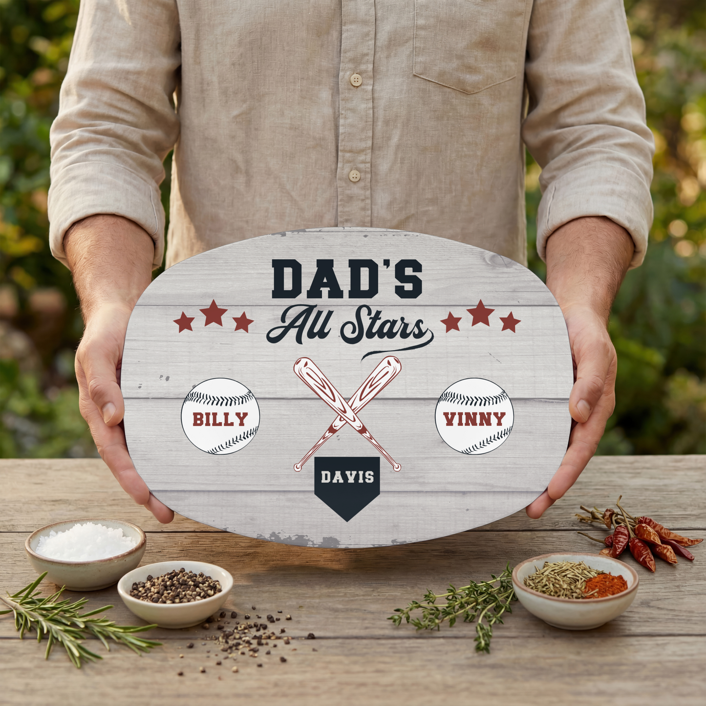 All Stars Baseball Platter