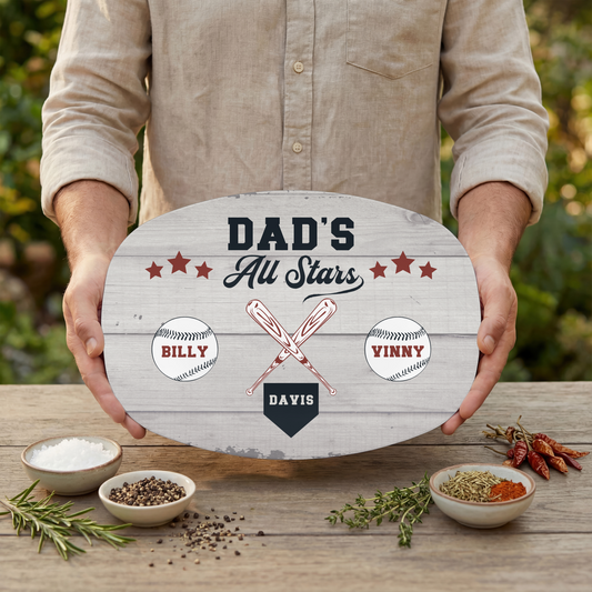 All Stars Baseball Platter