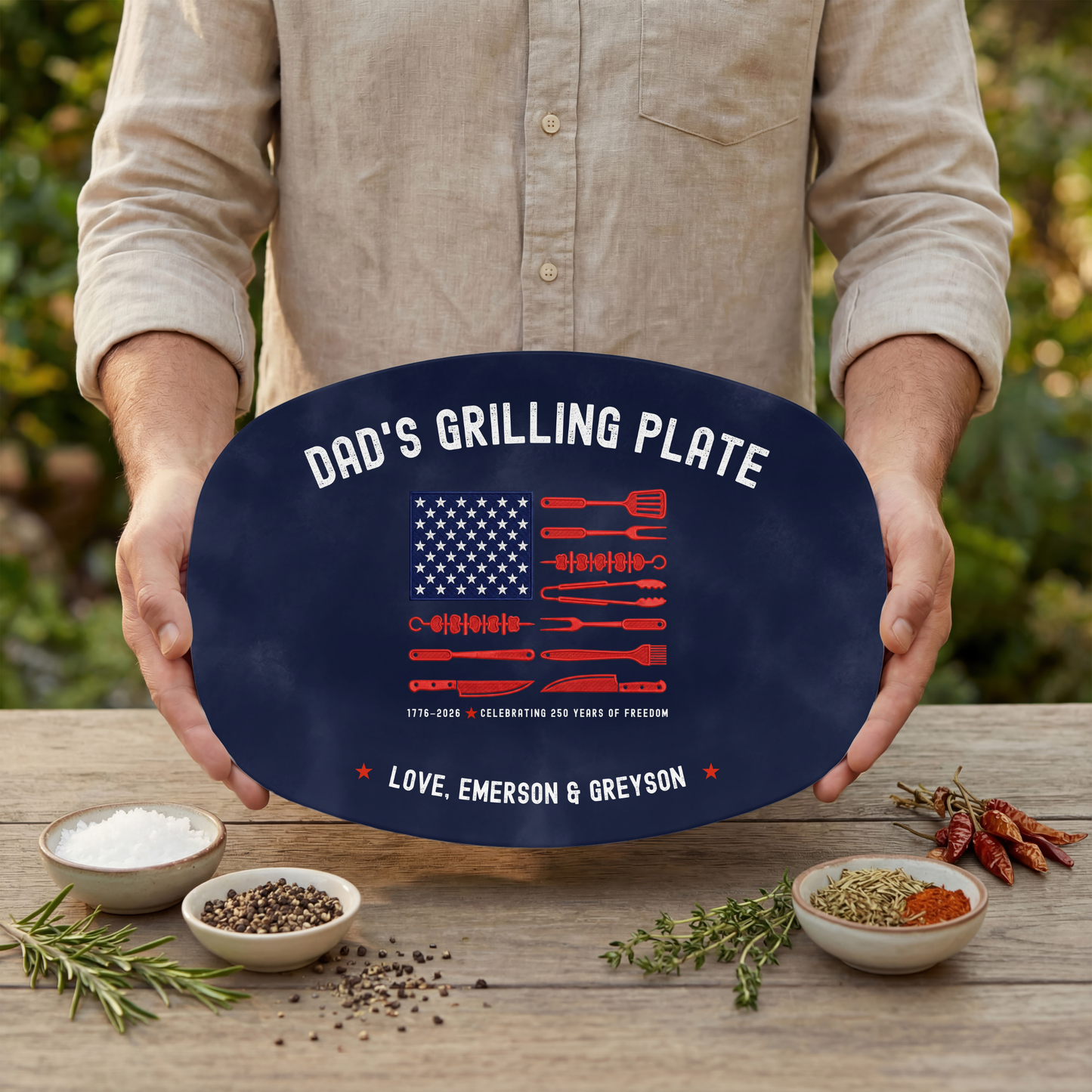 America 250 Edition Dad’s Grilling Plate