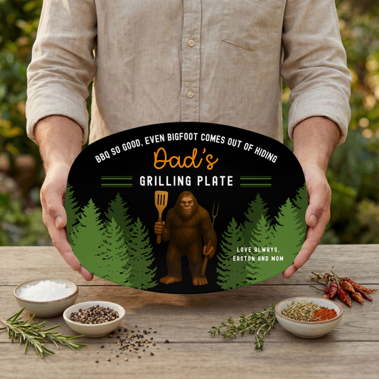 Bigfoot Personalized Grilling Plate