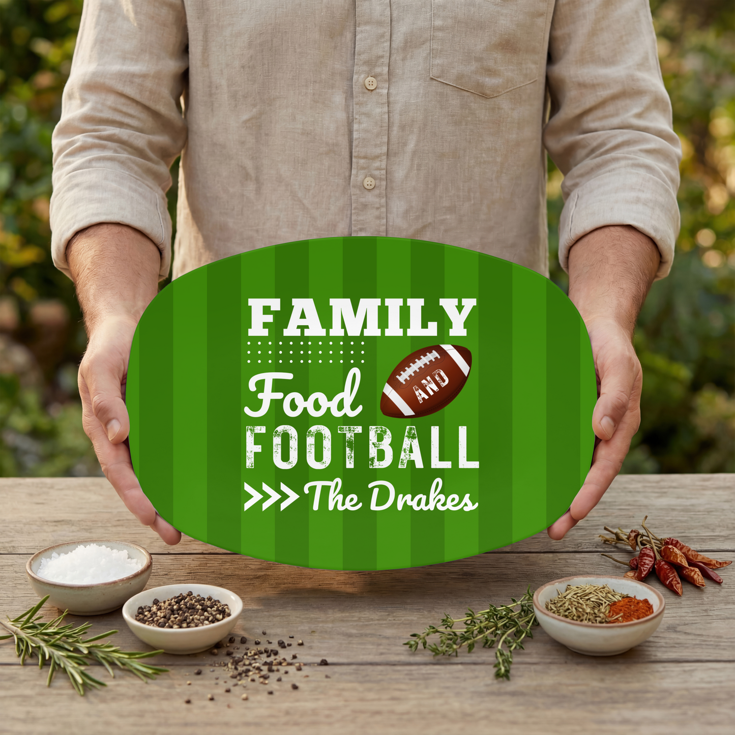 Family Food & Football Platter