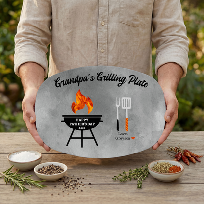 Happy Father's Day Personalized Grilling Platter