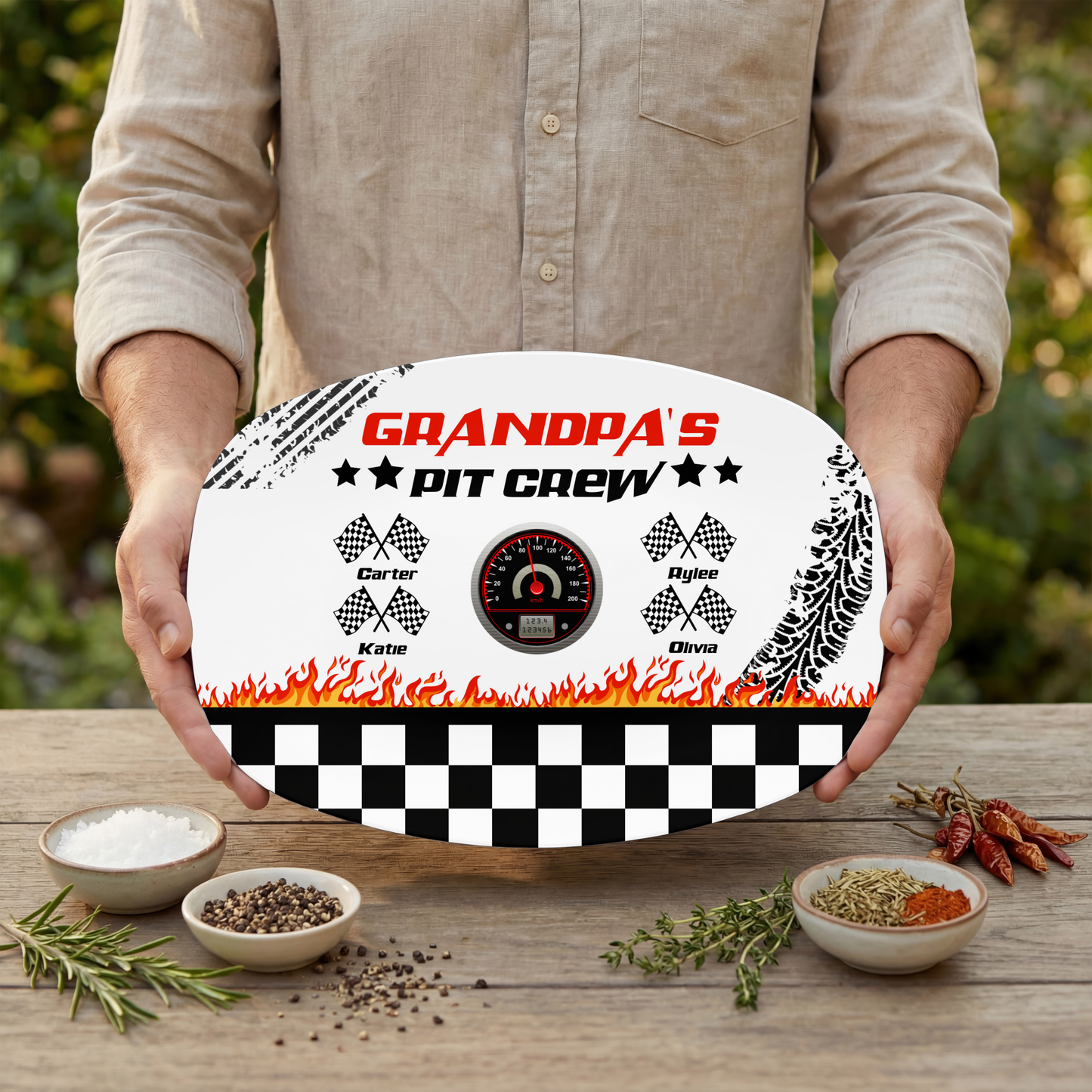 Pit Crew Racing Platter