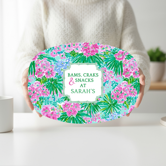 Tropical Mahjong Platter