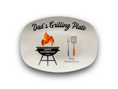 Happy Father's Day Personalized Platter Linen