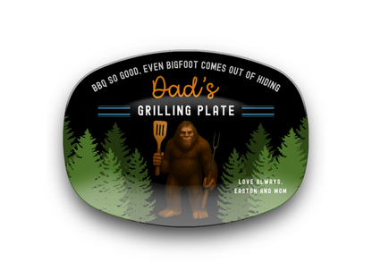Bigfoot Personalized Grilling Plate