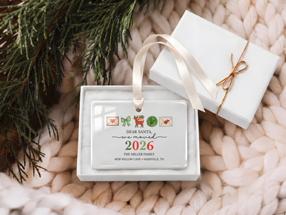 Dear Santa We Moved Story Ornament