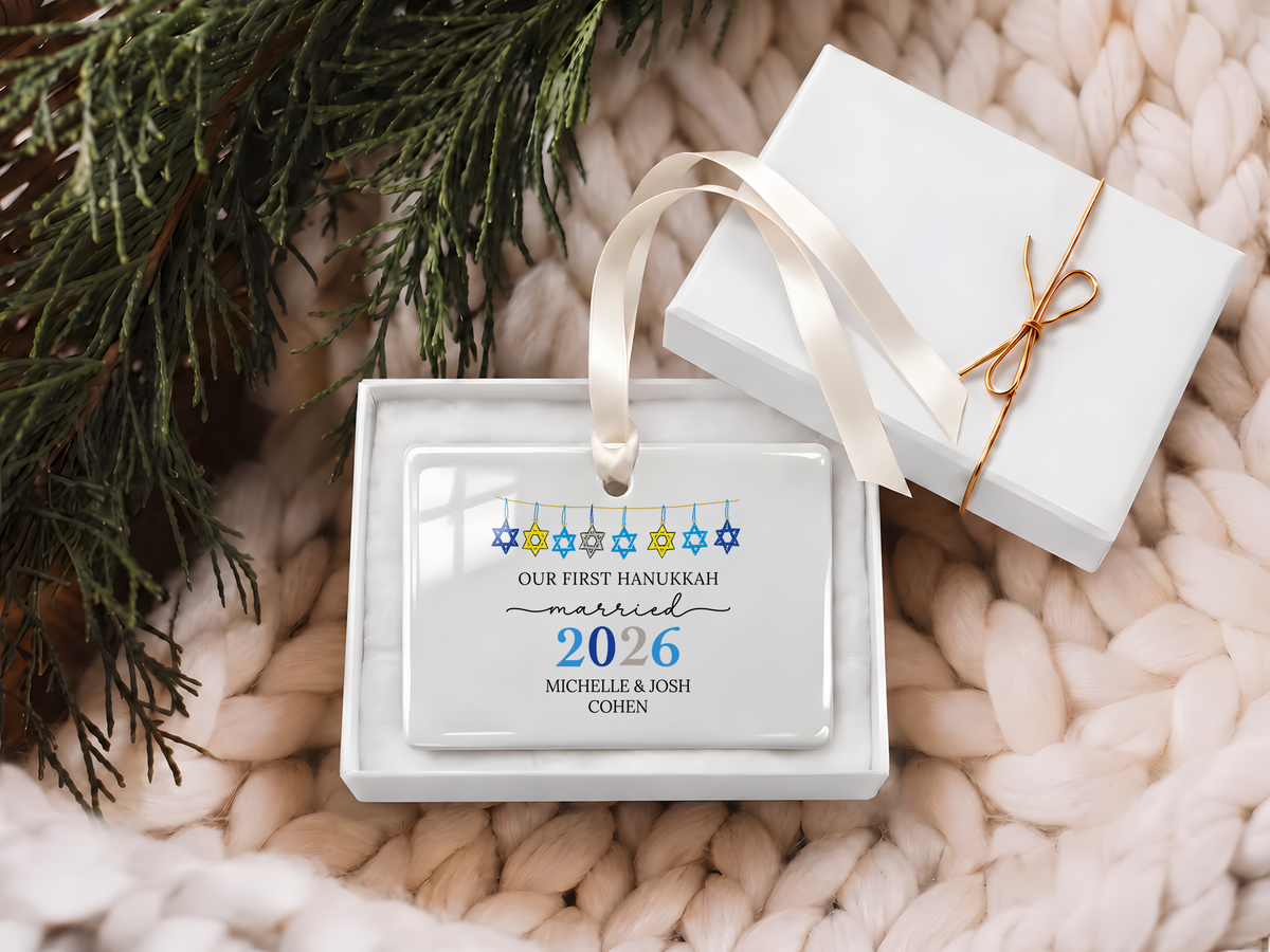 Our First Hanukkah Married Ornament