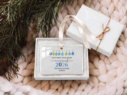 Our First Hanukkah Married Ornament