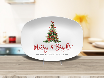 Merry & Bright Personalized Platter