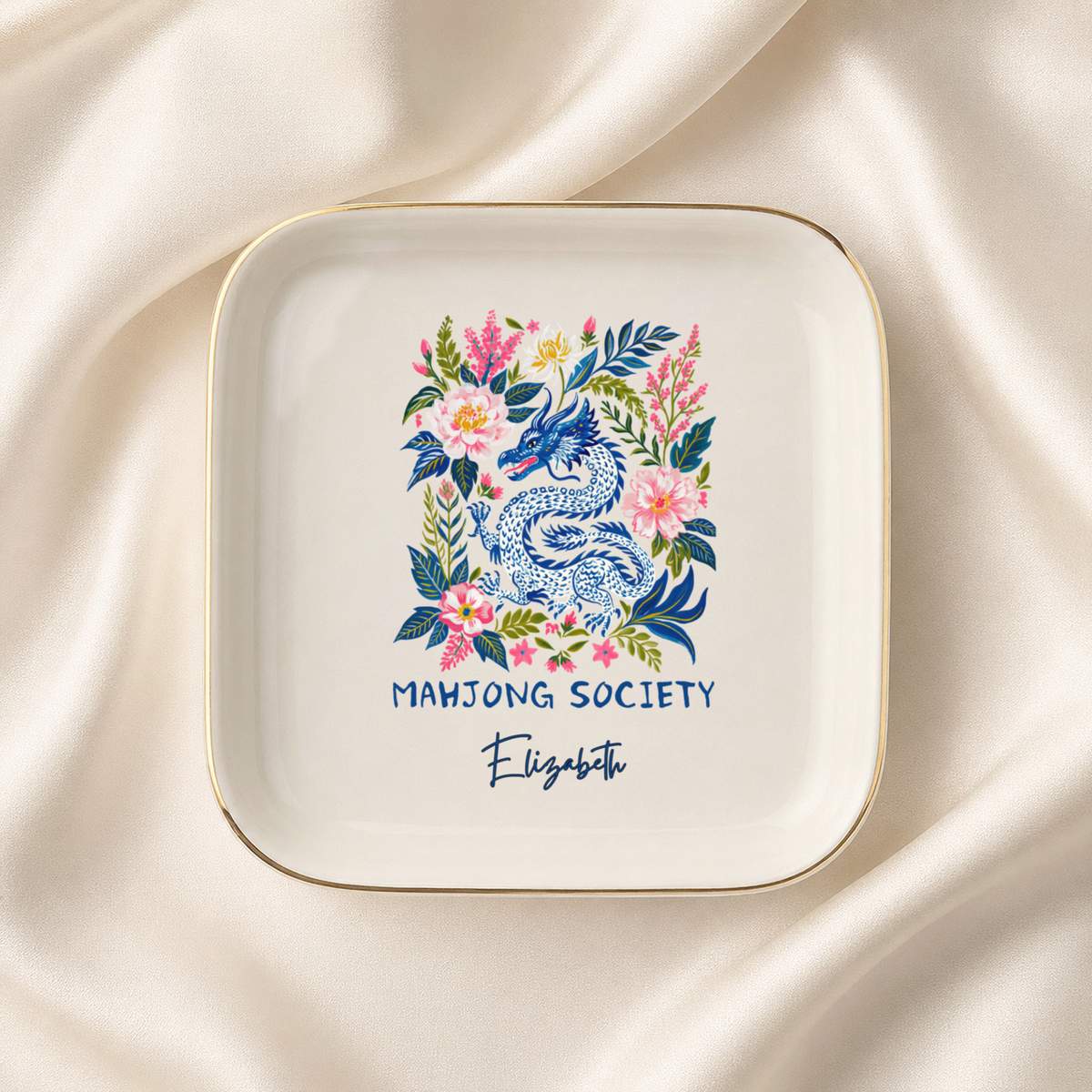 Mahjong Society Jewelry Dish