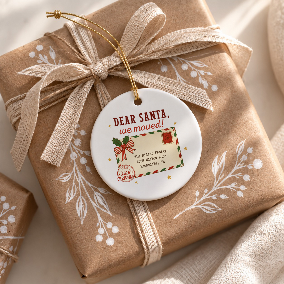 3" Ceramic Ornament – Dear Santa