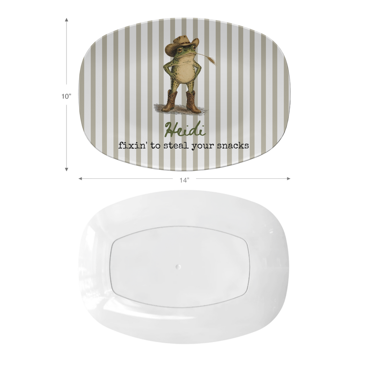 Western Frog Mahjong Platter