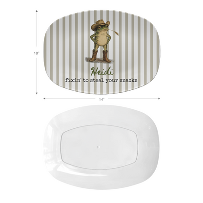 Western Frog Mahjong Platter