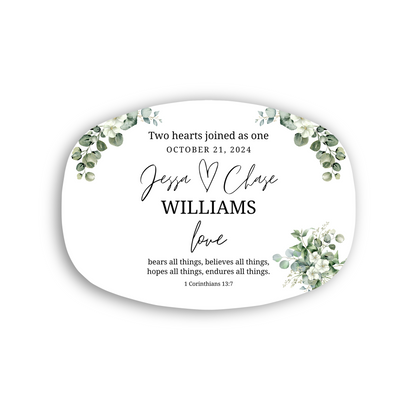 1 Corinthians Personalized Wedding Platter