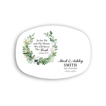 Joshua 24-15 Wedding Platter