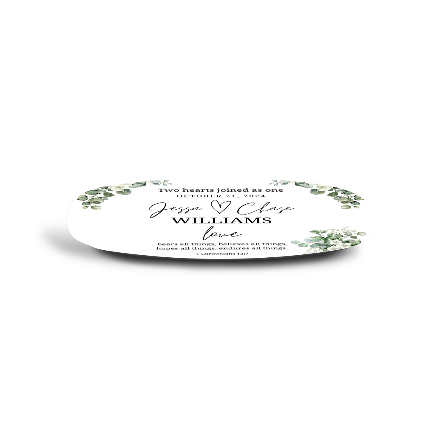 1 Corinthians Personalized Wedding Platter