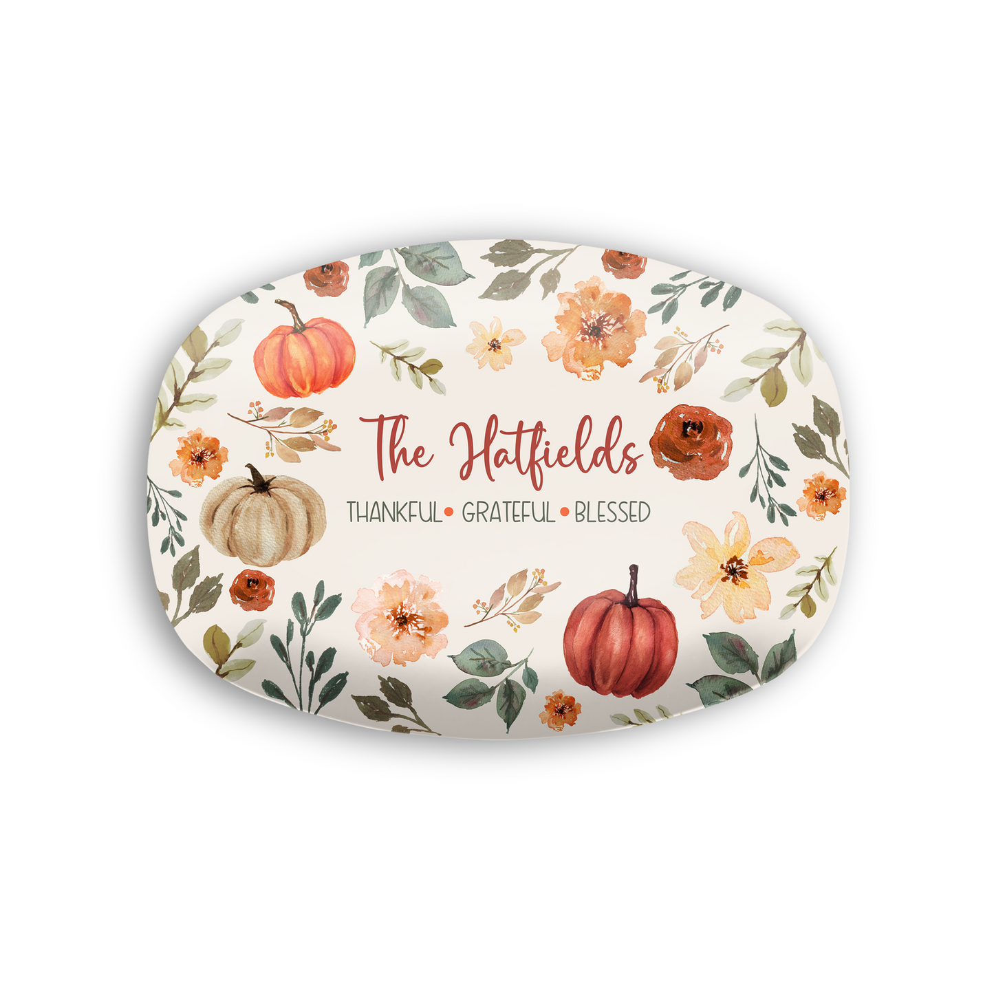 Fall Blessings Personalized Platter