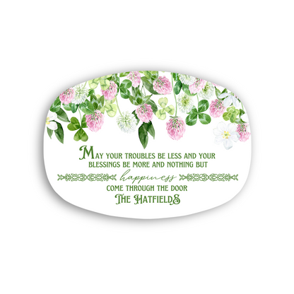 Irish blessing Personalized Wedding Platter