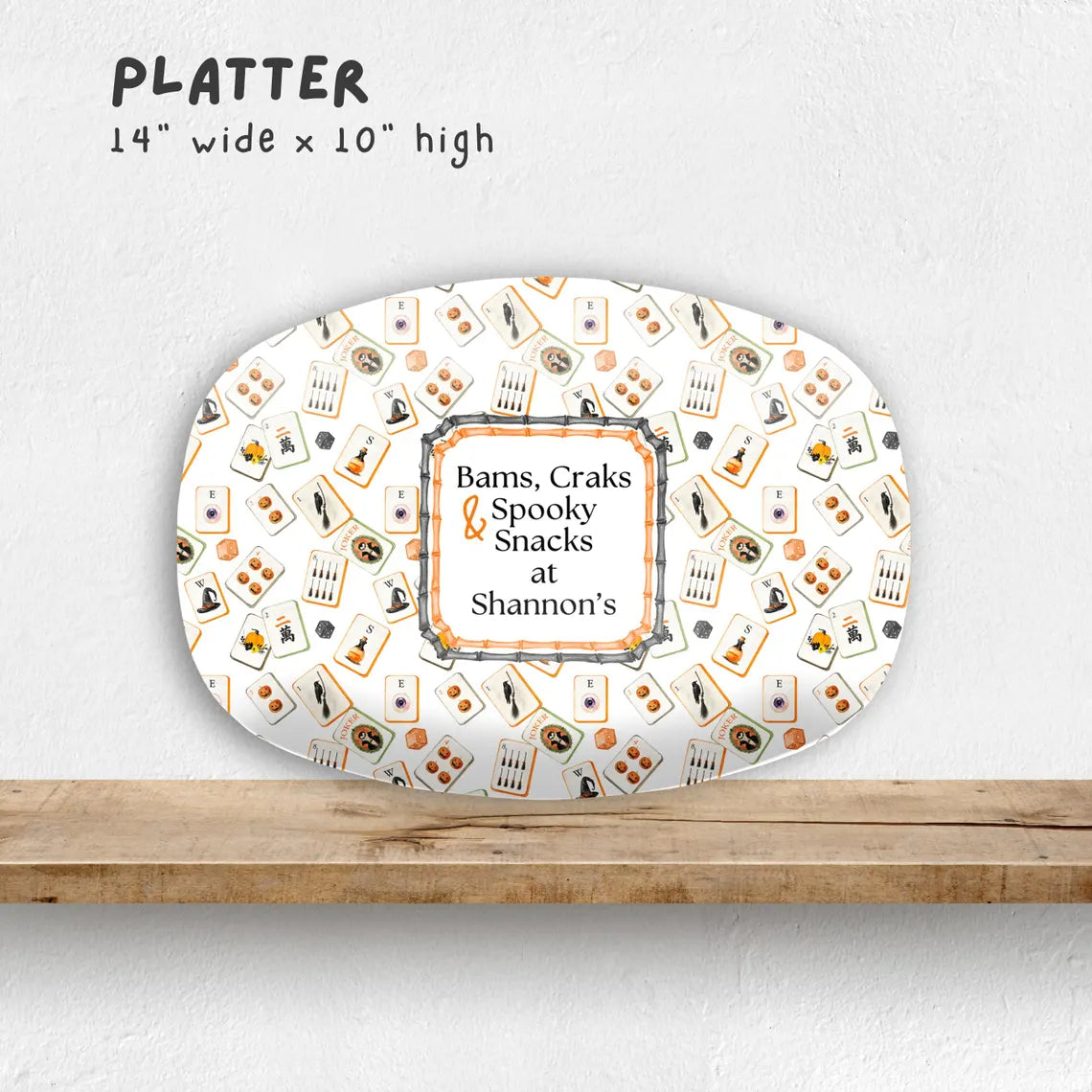 Spooky Snacks Mahjong Platter