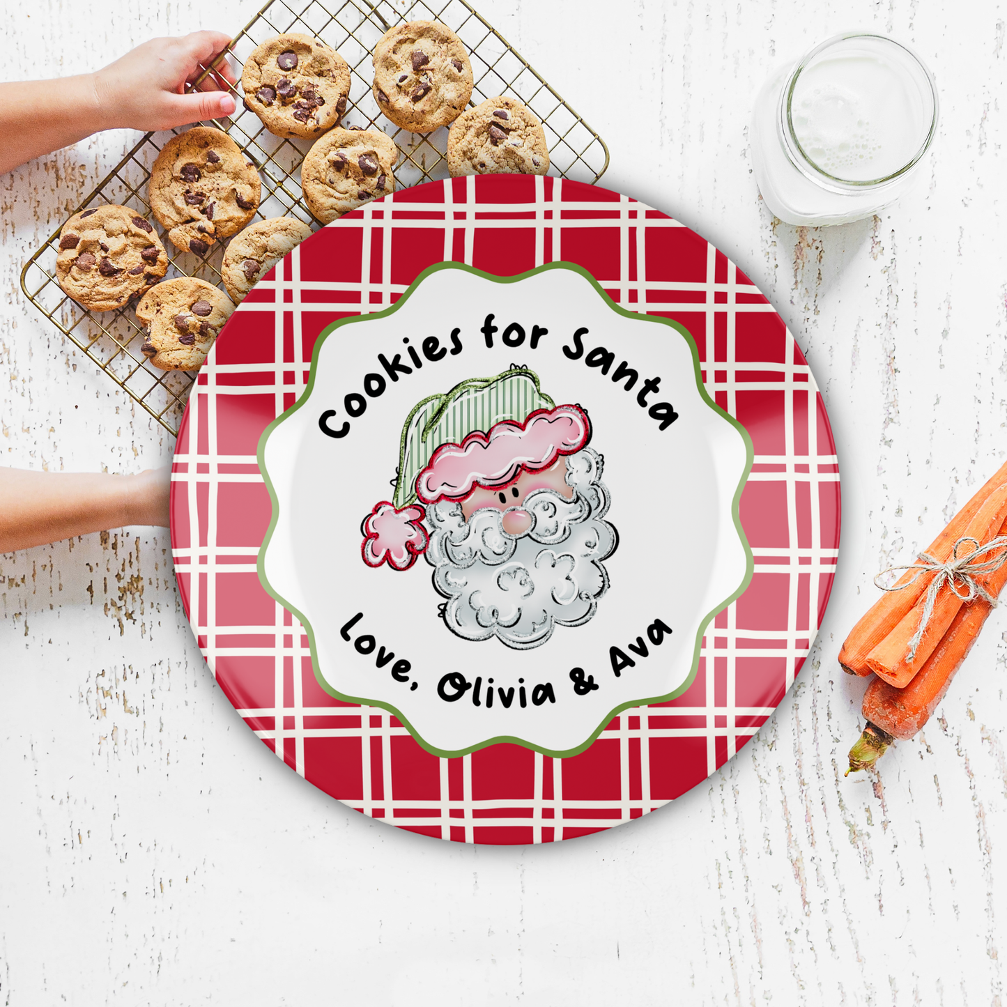 Cookies for Santa Plate