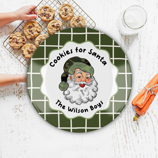 Cookies for Santa Plate, Camo
