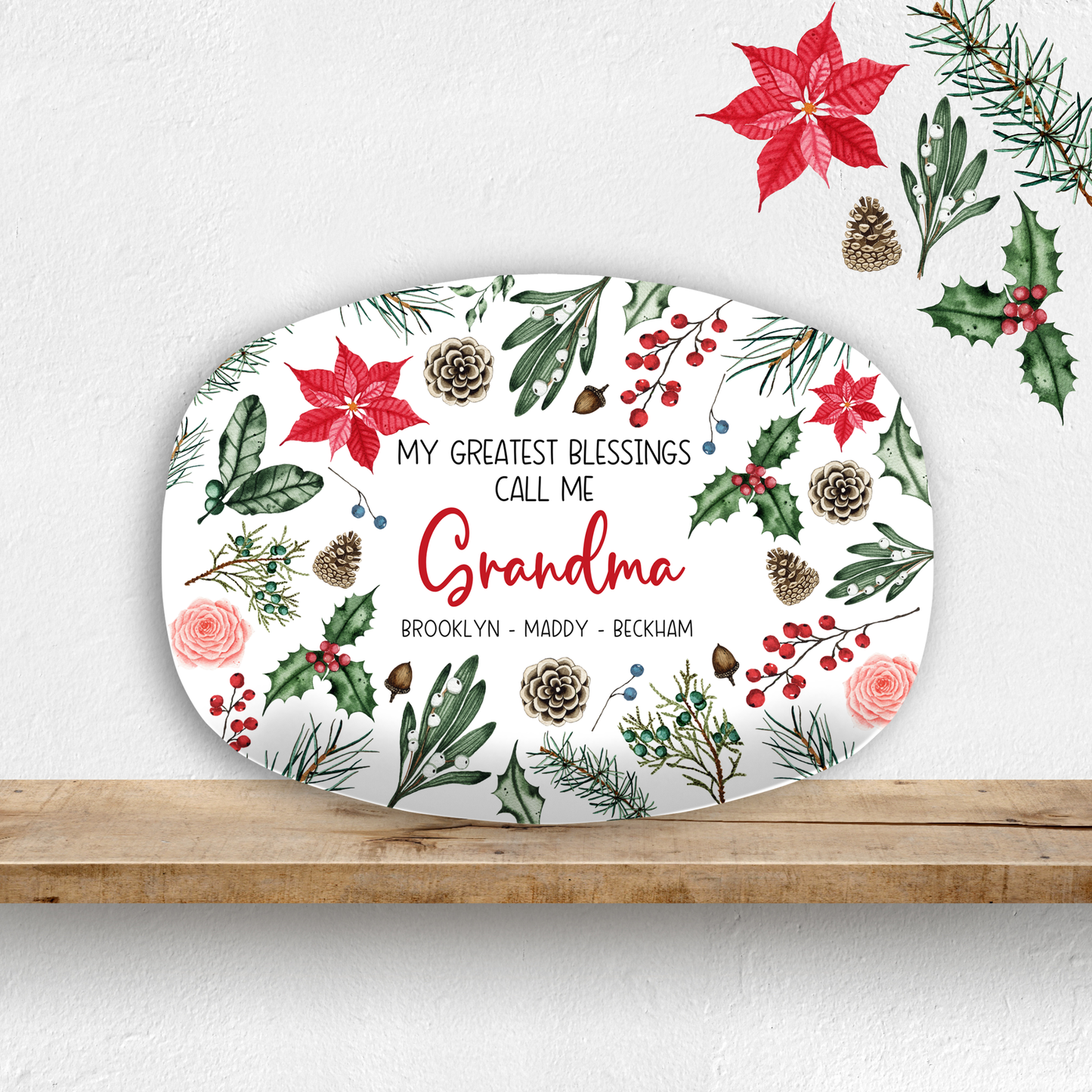 Greatest Blessings Christmas Platter