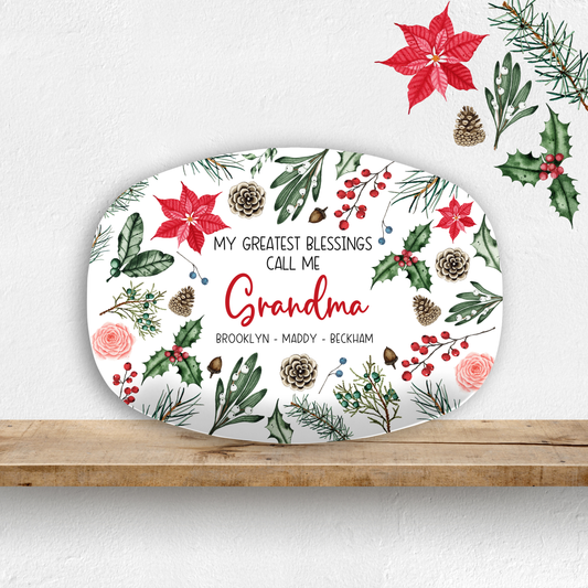 Greatest Blessings Christmas Platter