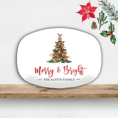 Merry & Bright Personalized Platter