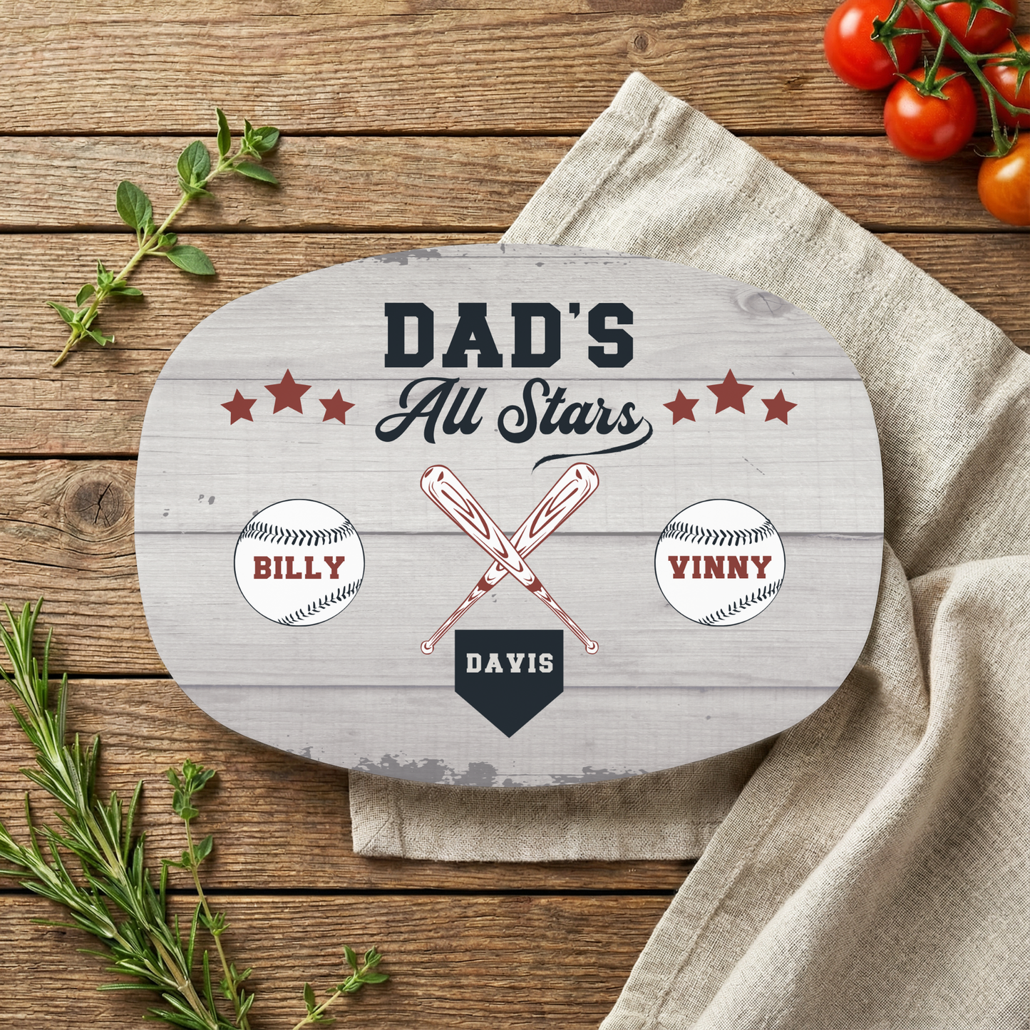 All Stars Baseball Platter