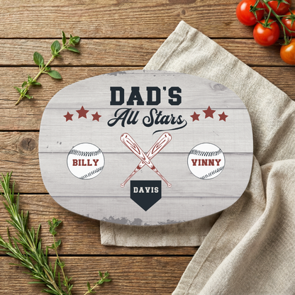All Stars Baseball Platter